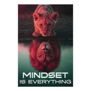 Mindset ist alles - Erschließen Sie Ihr volles Pot Poster