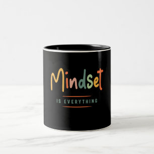 Mindset ist alles - Inspiration Zweifarbige Tasse