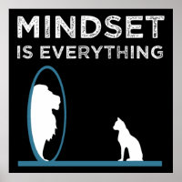 Mindset ist alles Motivierend Zitat