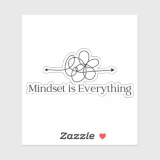 Mindset ist alles Vinyl Sticker