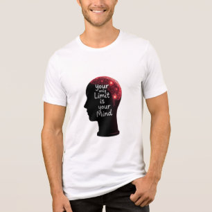 Mindset-Materie drängt über Grenzen hinaus Tri-Blend Shirt