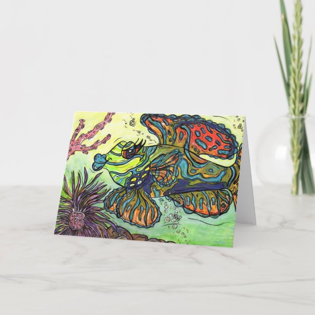 Mindy die Mandarinen-Fische Karte (Vorderseite)