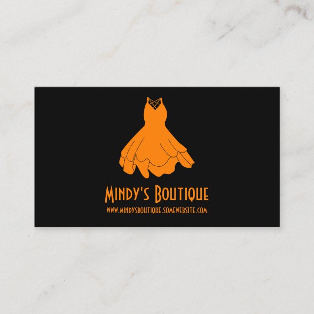 Mindys Boutique Visitenkarte (Vorderseite)