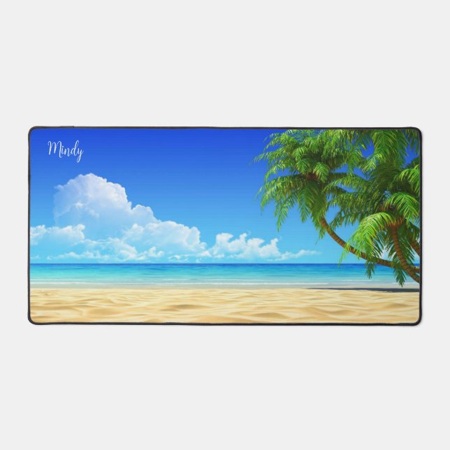 Mindy's schönes Beach Day Desk Pad Schreibtischunterlage (Vorderseite)
