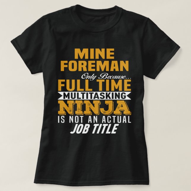 Mine Foreman T-Shirt (Design vorne)