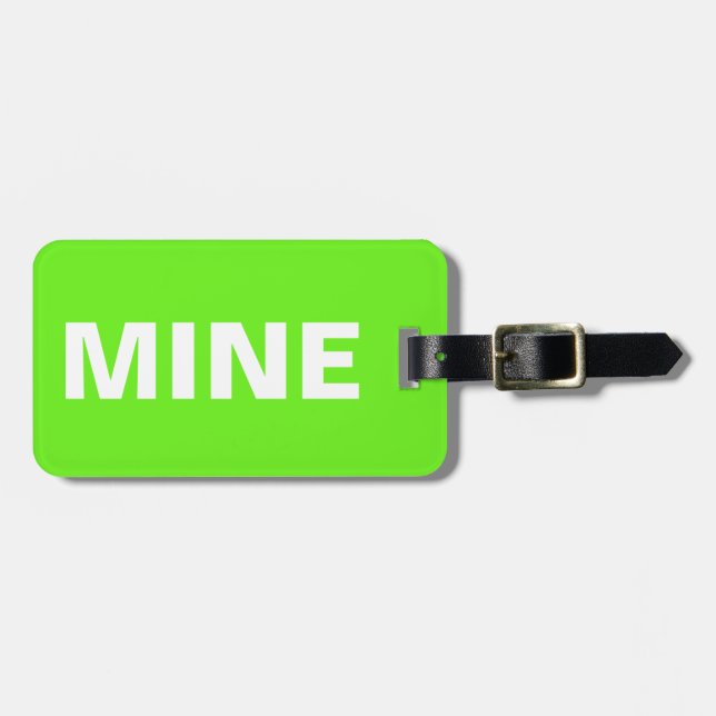 Mine Green Gepäckanhänger (Vorderseite horizontal)