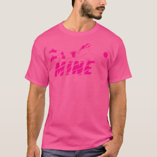 Mine Niedlich Volleyball Dive Girl V-Ball Player T-Shirt