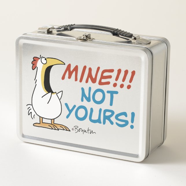 Mine Not your Boynton Chicken Metall Brotdose (Vorderseite)