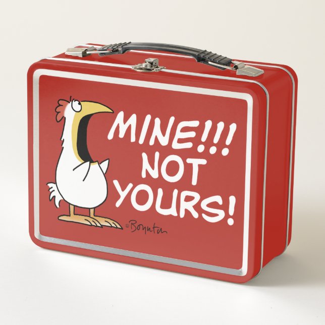 Mine Not your Boynton Chicken Metall Brotdose (Vorderseite)