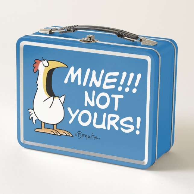 Mine Not your Boynton Chicken Metall Brotdose (Vorderseite)