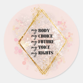 MINE-Taste Runder Aufkleber