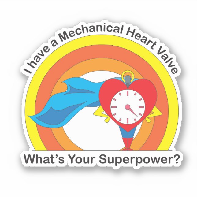 Mine Ticks Superhero Sticker (Vorderseite)