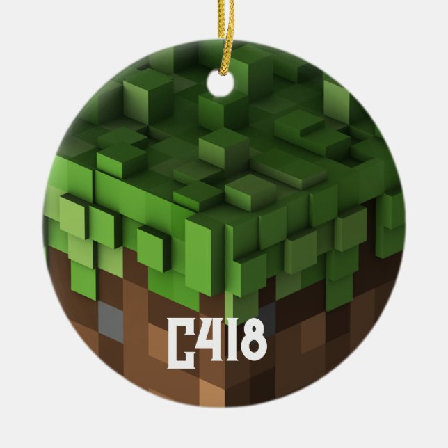 Minecraft C418 Keramik Ornament (Vorne)