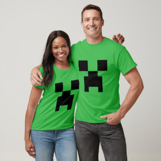 Minecraft Creeper Pixel Grünes Monster-Gesicht – B T-Shirt
