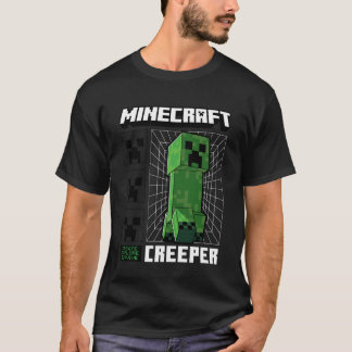 Minecraft Grid Creeper Create Explore Survive T-Shirt