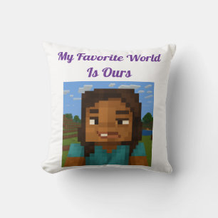 Minecraft-inspiriertes Gamer-Kissen   Pixel-Art-Pa Kissen