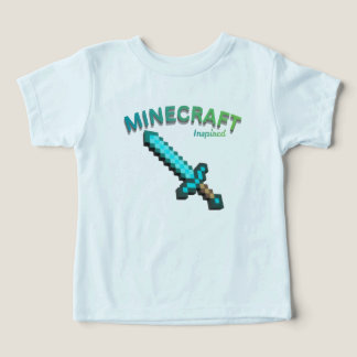 Minecraft-Inspiriertes Pixel-Schwert-Gaming-T-Shir