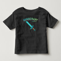Minecraft-Inspiriertes Pixel-Schwert-Gaming-T-Shir