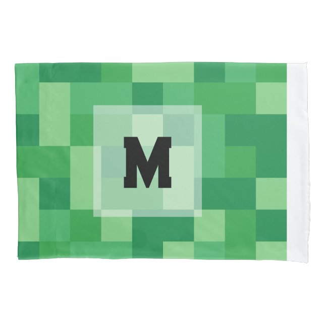 Minecraft Monogram Pillow case Kissenbezug (Vorderseite)