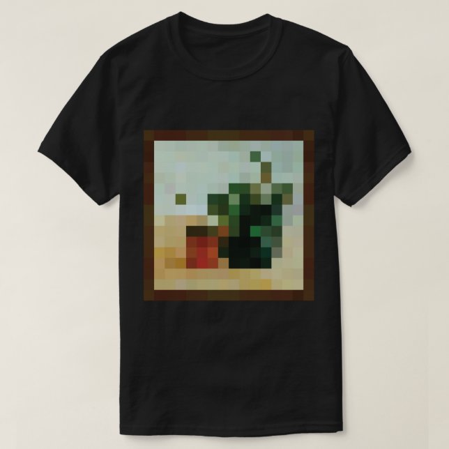 Minecraft Painting Paradisträd T-Shirt (Design vorne)