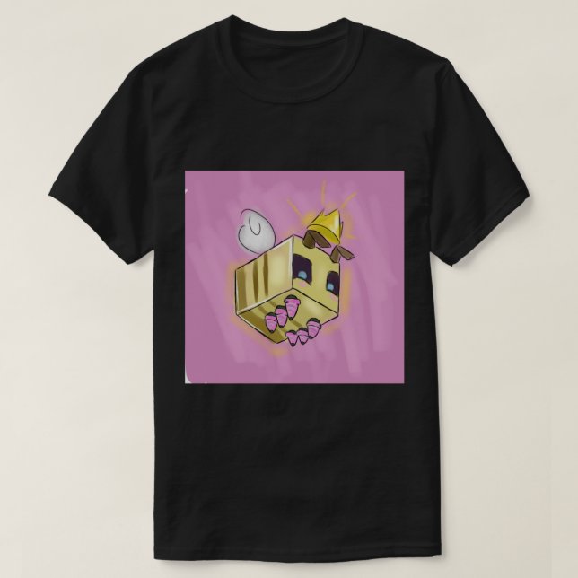Minecraft Queen Bee Art T-Shirt (Design vorne)