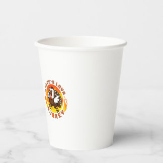 Minecraft Steves Lava-Puten-Thanksgiving-Tasse Pappbecher