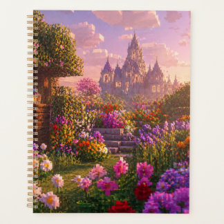 Minecraft Stil Blumen Garten Wandkunst – Traumhaft Planer