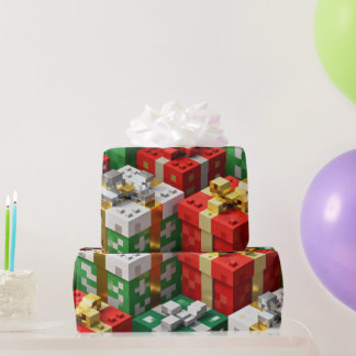 Minecraft-Weihnachtsgeschenkbox-Geschenkverpackung Geschenkpapier