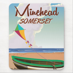 Minehead Somerset Vintage-Reiseposter Mousepad