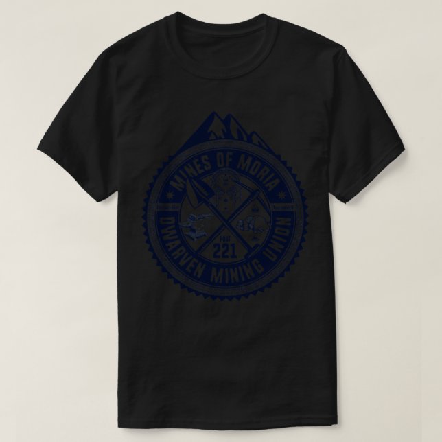 Minen der Gewerkschaft Moria Zwarven 1 T-Shirt (Design vorne)