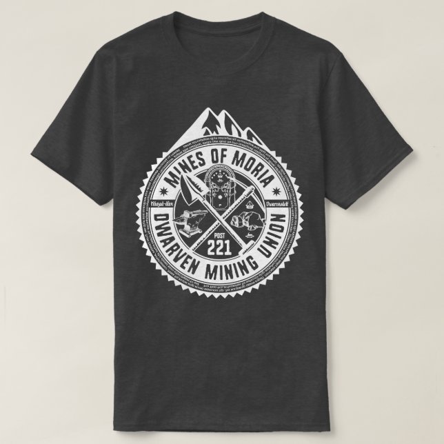 Minen der Gewerkschaft von Moria Zwarven T-Shirt (Design vorne)