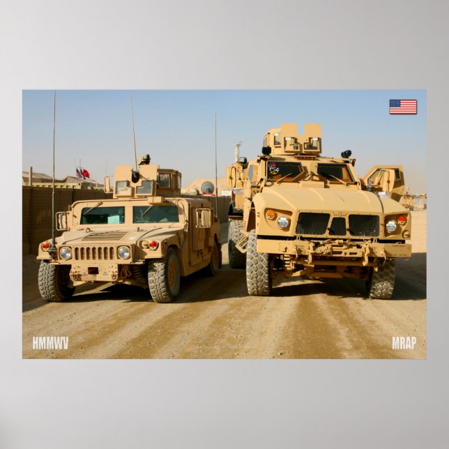 MINENRESISTENTER AMBUSH GESCHÜTZTES FAHRZEUG POSTER (Vorne)