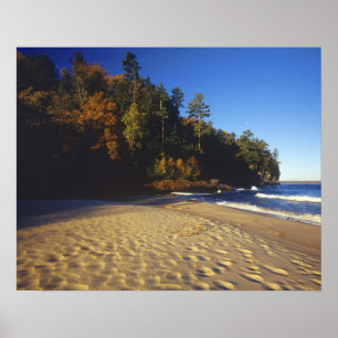 Minenstrand bei Pictured Rocks National Poster
