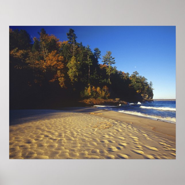 Minenstrand bei Pictured Rocks National Poster (Vorne)