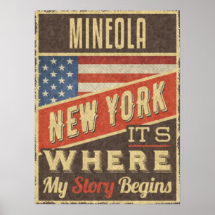 Mineola New York Poster