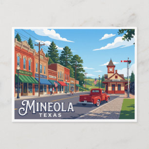 Mineola Texas Postkarte