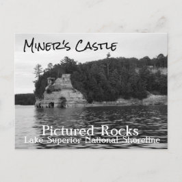 Miner Castle Pictured Rocks Postcard Postkarte