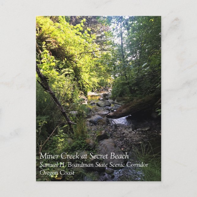 Miner Creek, Samuel H. Boardman, OR Postkarte (Vorderseite)