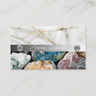 Mineral Amethyst Kristall Quarz Textur Geschäft Visitenkarte
