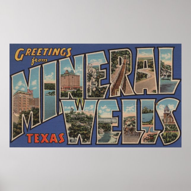 Mineral Wells, Texas - Große Briefszenen Poster (Vorne)
