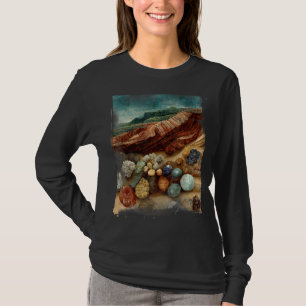 Mineralien Edelsteine und Kristalle Steinesammeln  T-Shirt