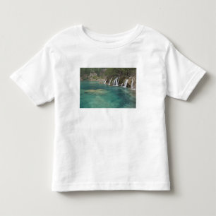 Mineralienablagerungen bilden Wasserfälle und klar Kleinkind T-shirt