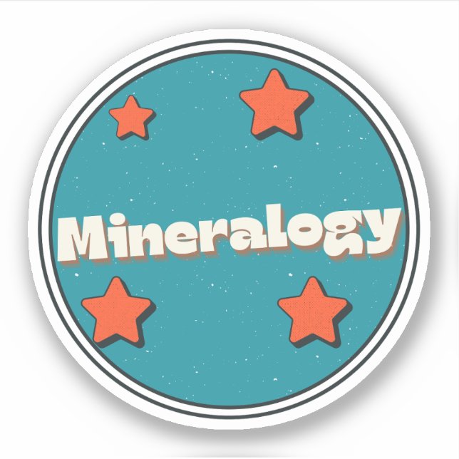 Mineralogie Aufkleber (Vorderseite)