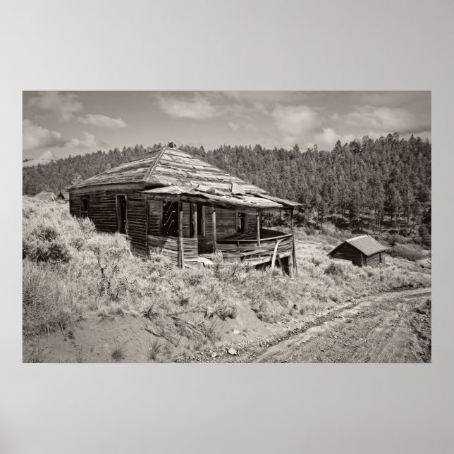 Miner's Shack - Comet Ghost Mine - Montana Poster (Vorne)