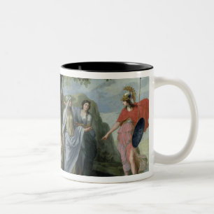 Minerva mit den Musen Zweifarbige Tasse