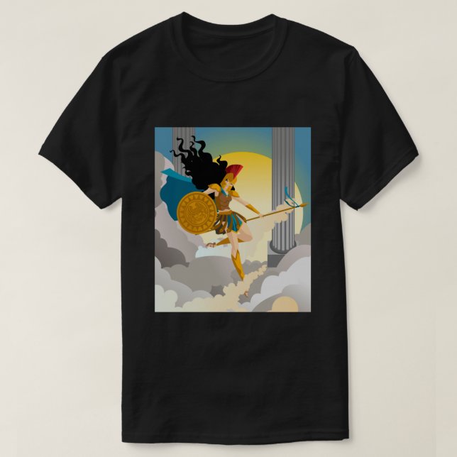 Minerva palas athena griechische Göttin der Weishe T-Shirt (Design vorne)