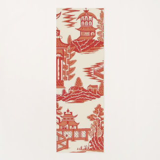 Ming-Dynastie Roter Pagoden Tee Garten Yogamatte