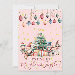 Mingle & Jingle Christmas Ornament Party Einladung