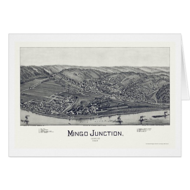 Mingo Kreuzung, panoramische Karte OH- - 1895 (Vorderseite (Horizontal))