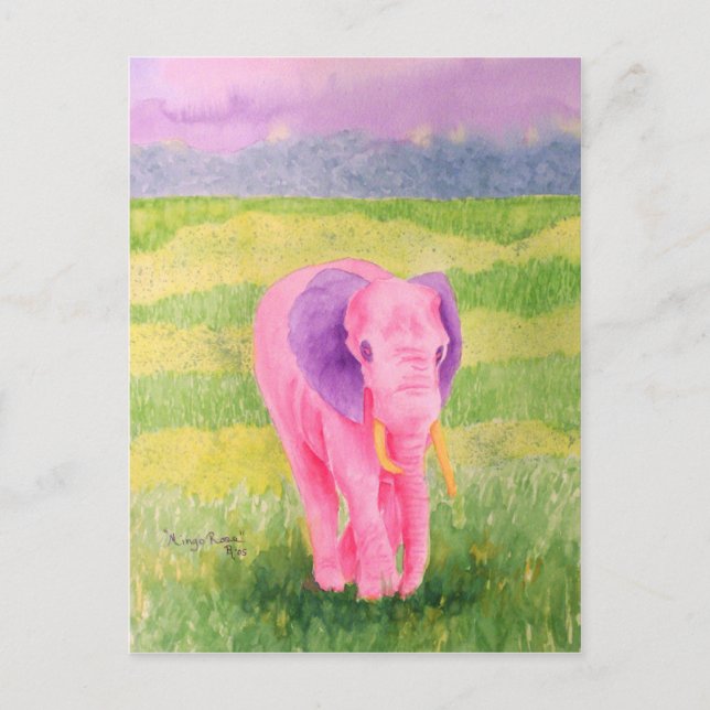 Mingo Rose Postkarte (Vorderseite)
